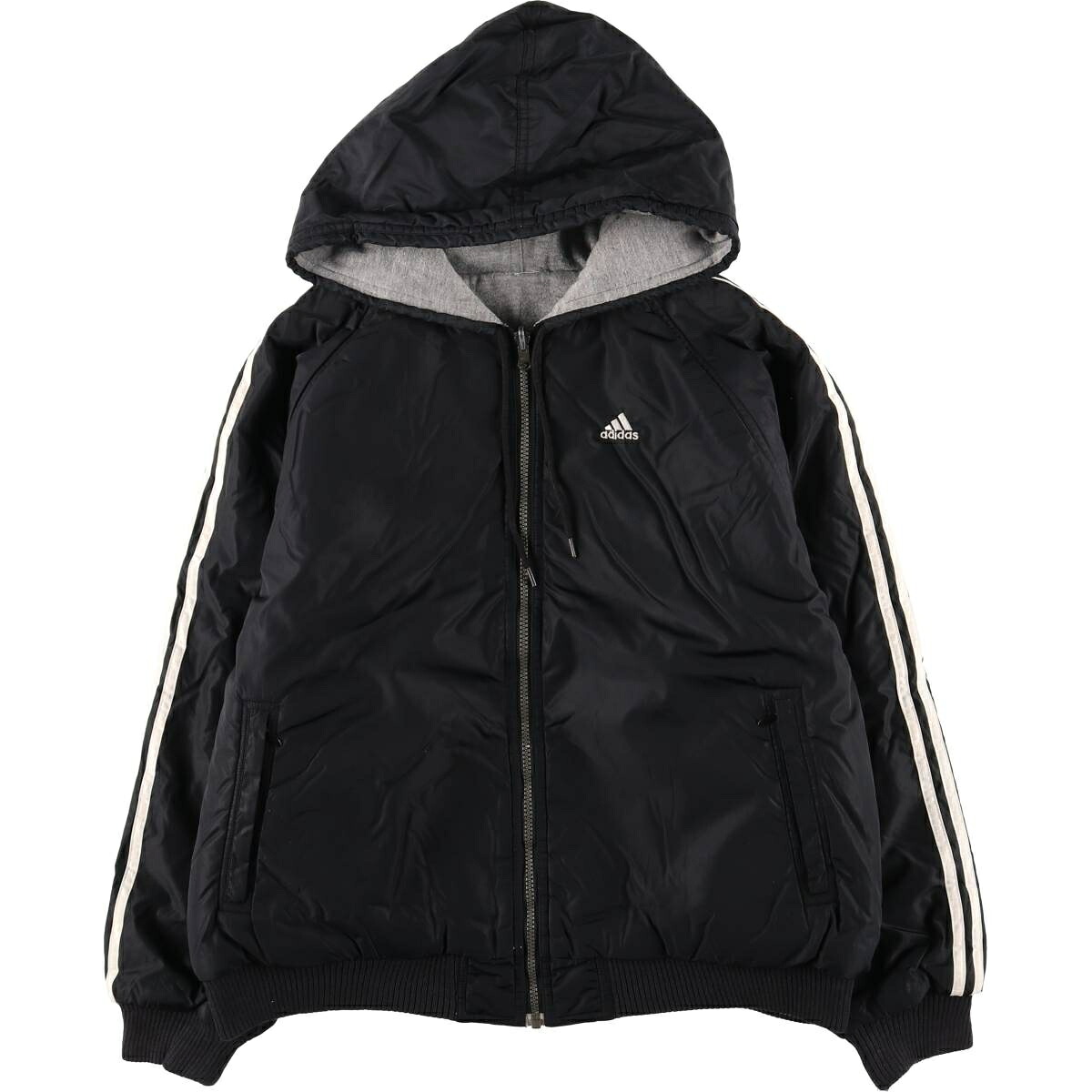 古着 00'S アディダス adidas リバーシブル バックロゴ 中綿パーカー パファージャケット メンズM相当 /eaa603436 【中古】 【251220】 【SS2606_10】|古着屋JAM