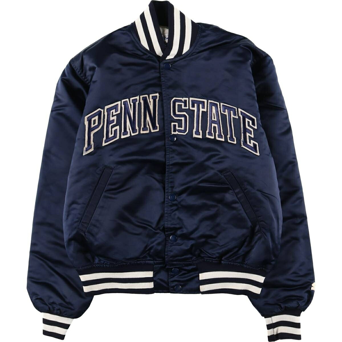 古着 80'S スターター Starter PENN STATE ペンシルベニア州立大学 中綿入り カレッジ ナイロンスタジャン アワードジャケット バーシティジャケット USA製 メンズM相当 /eaa603443 【中古】 【251220】 【SS2603_10】