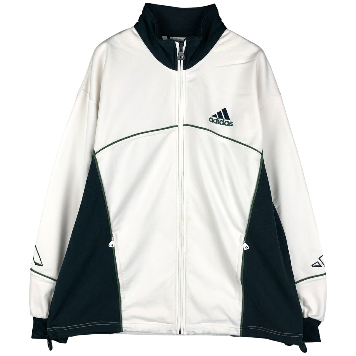 古着 00'S アディダス adidas バックロゴ ジャージ トラックジャケット メンズM相当 /eaa603699 【中古】 【251207】 【NH-2508】 【SS2603_10】 ホワイト系 春秋冬