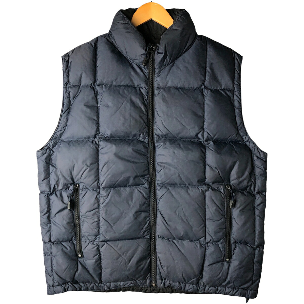 古着 90'S ギャップ GAP オールドギャップ リバーシブル リップストップ ダウンベスト メンズL相当 ヴィンテージ /eaa603817 【中古】 【251206】 ネイビー系 春秋冬