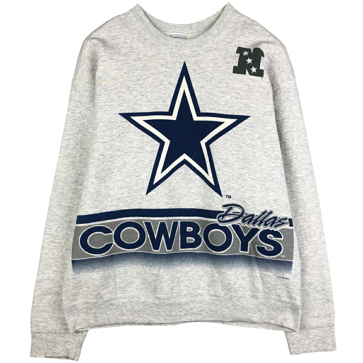 古着 90'S SALEM NFL DALLAS COWBOYS ダラスカウボーイズ プリントスウェットシャツ トレーナー USA製 メンズXL相当 ヴィンテージ /eaa603900 【中古】 【251124】 【NH-2508】