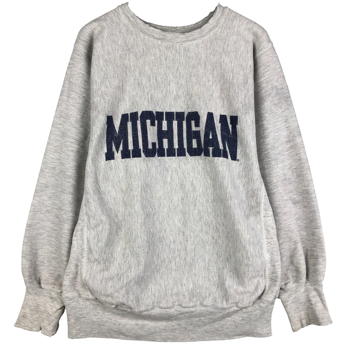 古着 90'S チャンピオン Champion REVERSE WEAVE リバースウィーブ 刺繍タグ MICHIGAN ミシガン大学 カレッジスウェットシャツ トレーナー メンズM相当 ヴィンテージ /eaa603903 【中古】 【251124】 【NH-2508】