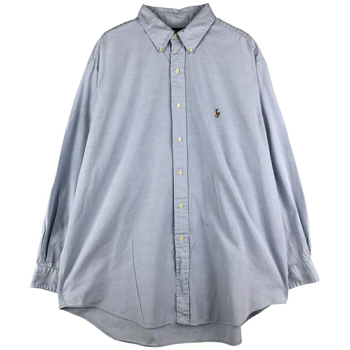 古着 ラルフローレン Ralph Lauren YARMOUTH 長袖 ボタンダウンシャツ メンズXL相当 /eaa603985 【中古】 【251204】 【NH-2508】 ブルー系 春夏秋冬