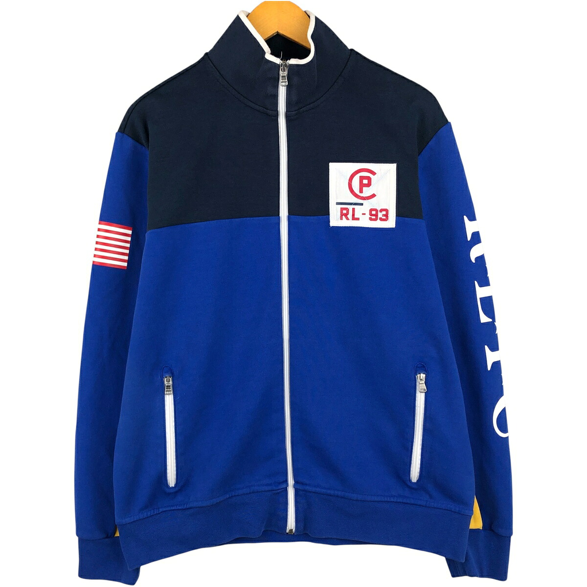 古着 ラルフローレン Ralph Lauren POLO Ralph Lauren フルジップスウェットシャツ トレーナー メンズL相当 /eaa604096 【中古】 【260102】 ブルー系 春夏秋冬