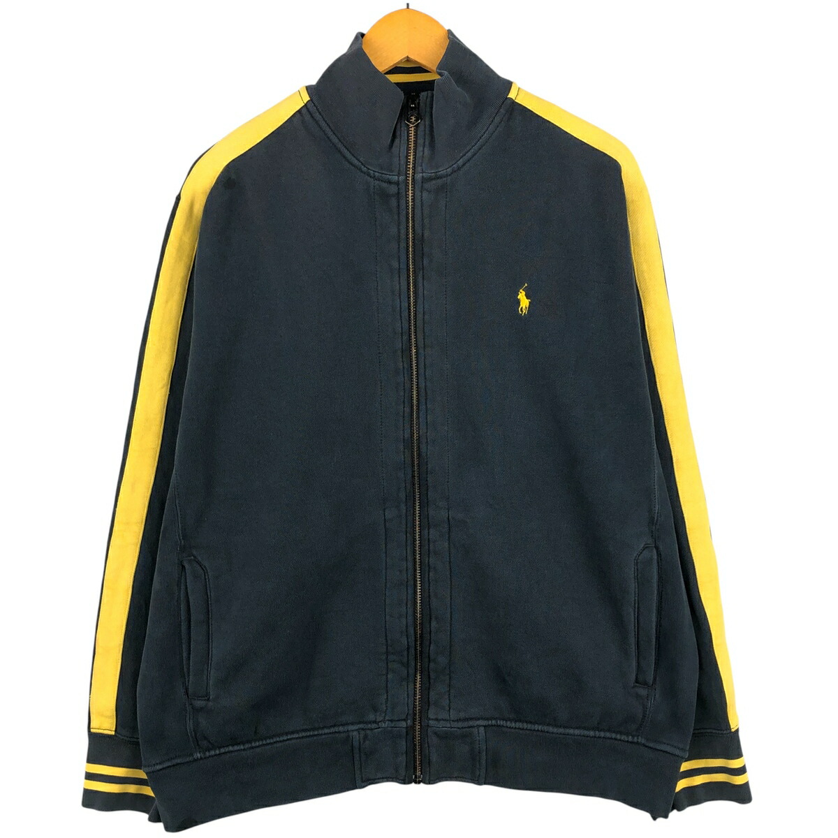 古着 ラルフローレン Ralph Lauren POLO by Ralph Lauren フルジップスウェットシャツ トレーナー メンズXL相当 /eaa604097 【中古】 【260102】 ブラック系 春夏秋冬