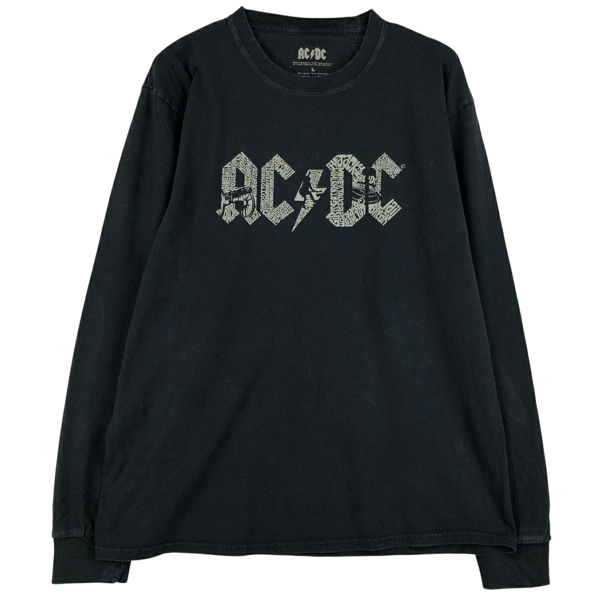 古着 AC/DC エーシーディーシー ロンT バンドTシャツ バンT メンズL相当 /eaa604386 【中古】 【251229】 【NH-2508】 【SS2603_10】 ブラック系 春夏秋