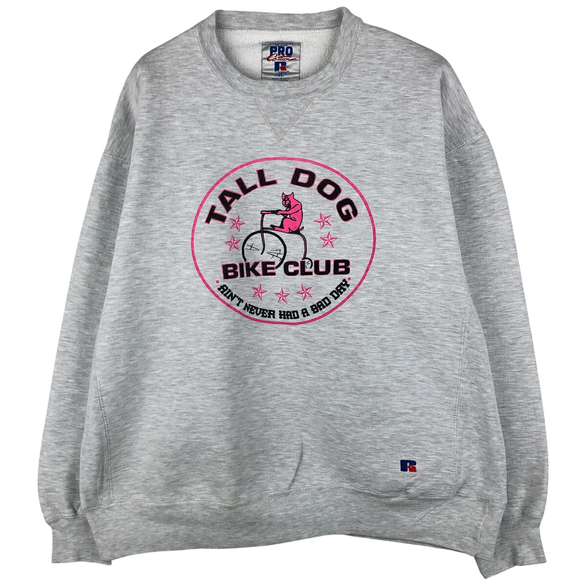 古着 90'S ラッセル Russell PRO COTTON プリントスウェットシャツ トレーナー USA製 メンズXL相当 ヴィンテージ /eaa604427 【中古】 【251222】 【NH-2508】 グレー系 春夏秋冬 9,460円