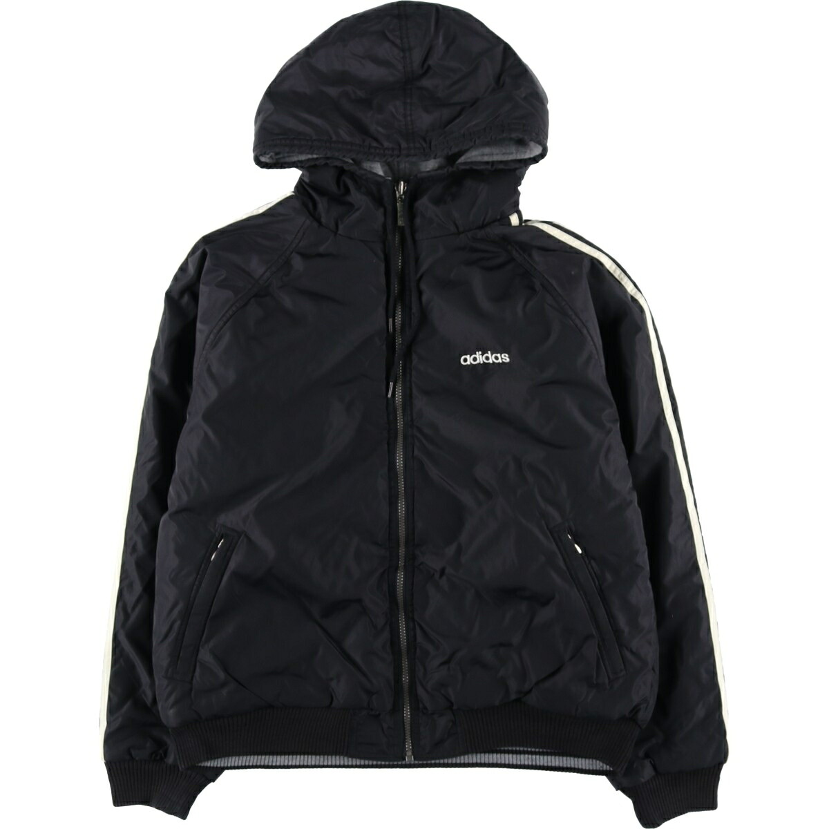 古着 80~90'S アディダス adidas トレフォイルロゴ リバーシブル バックロゴ 中綿パーカー パファージャケット メンズL相当 ヴィンテージ /eaa604563 【中古】 【251229】 【SS2606_10】|古着屋JAM