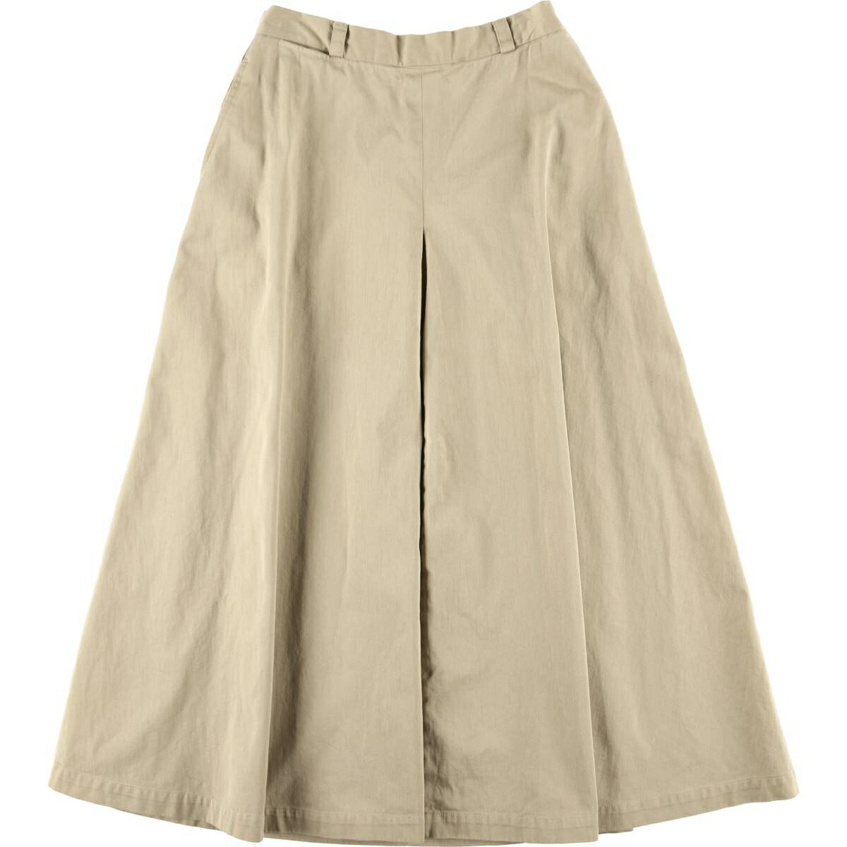 古着 ラルフローレン Ralph Lauren コットン ロング プリーツスカート チノスカート カナダ製 レディースL相当 /eaa604838 【中古】 【260111】 【ADEL/アデル】 ベージュ系 春夏秋冬