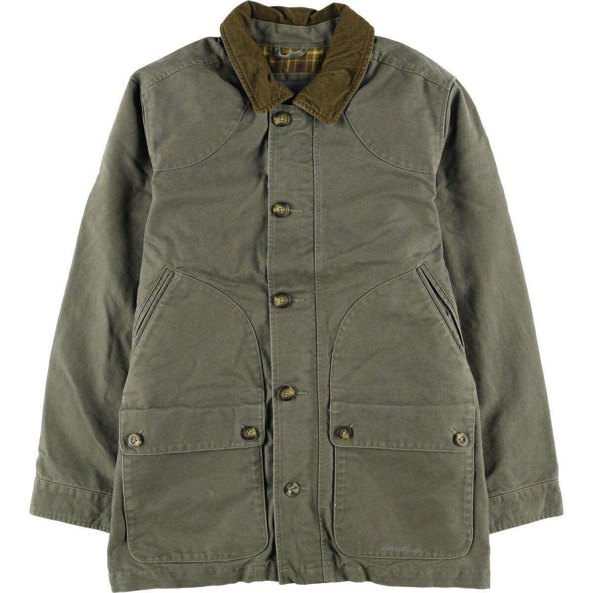 古着 エディーバウアー Eddie Bauer ダック ハンティングジャケット メンズL相当 /eaa604922 【中古】 【251226】 【SS2603_10】 カーキ系 春秋冬