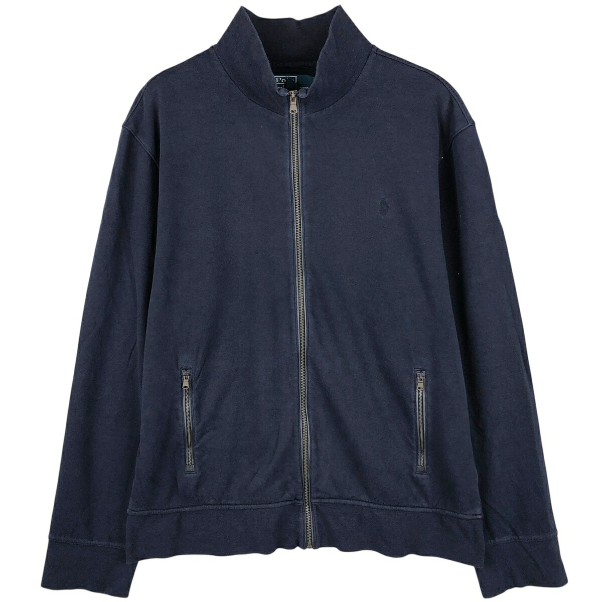 古着 ラルフローレン Ralph Lauren POLO by Ralph Lauren ハイネック フルジップスウェットシャツ トレーナー メンズXL相当 /eaa605953 【中古】 【260108】 【NH-2508】 ネイビー系 春夏秋冬