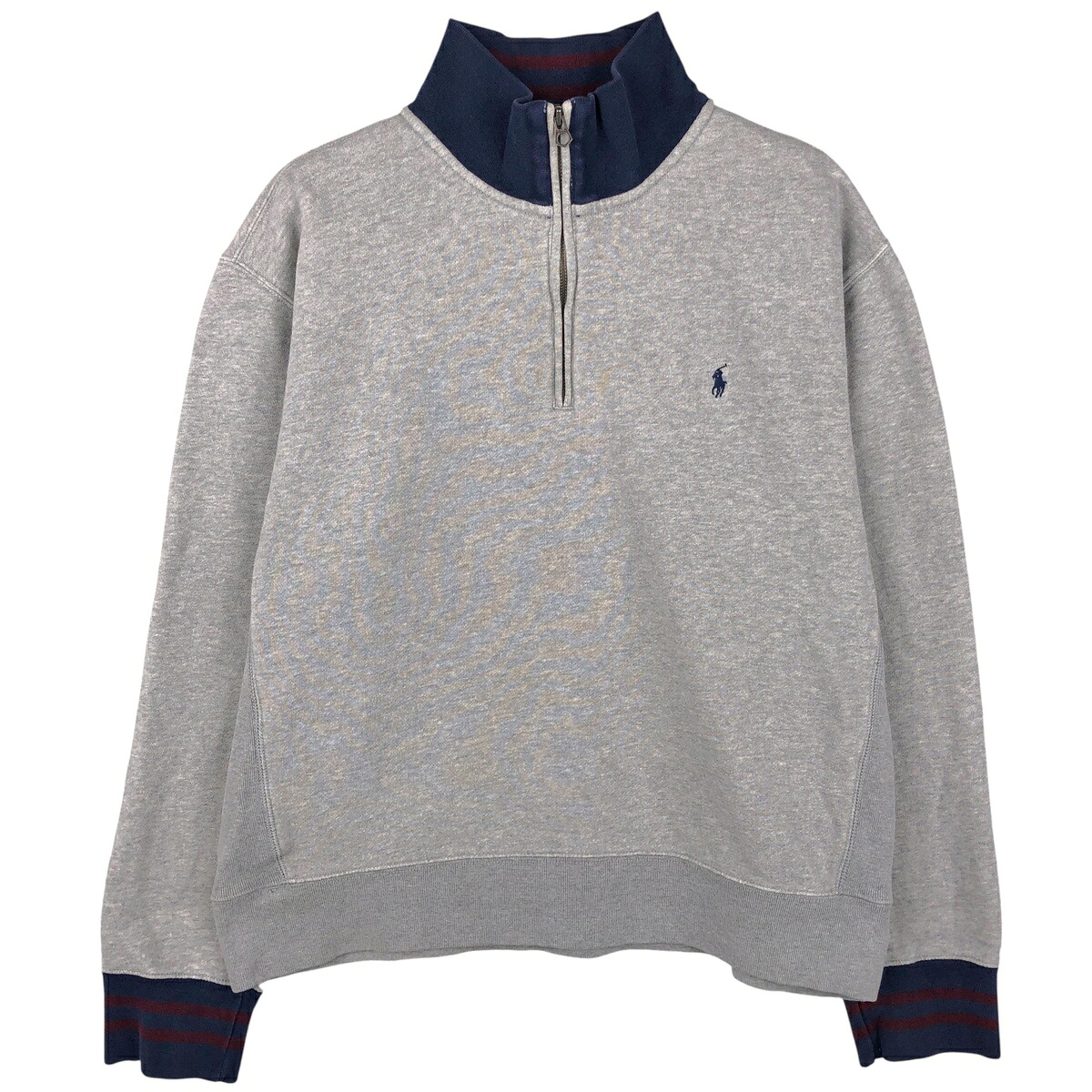 古着 ラルフローレン Ralph Lauren POLO by Ralph Lauren ハーフジップスウェットシャツ トレーナー メンズXL相当 /eaa606052 【中古】 【260110】 【NH-2508】 グレー系 春夏秋冬