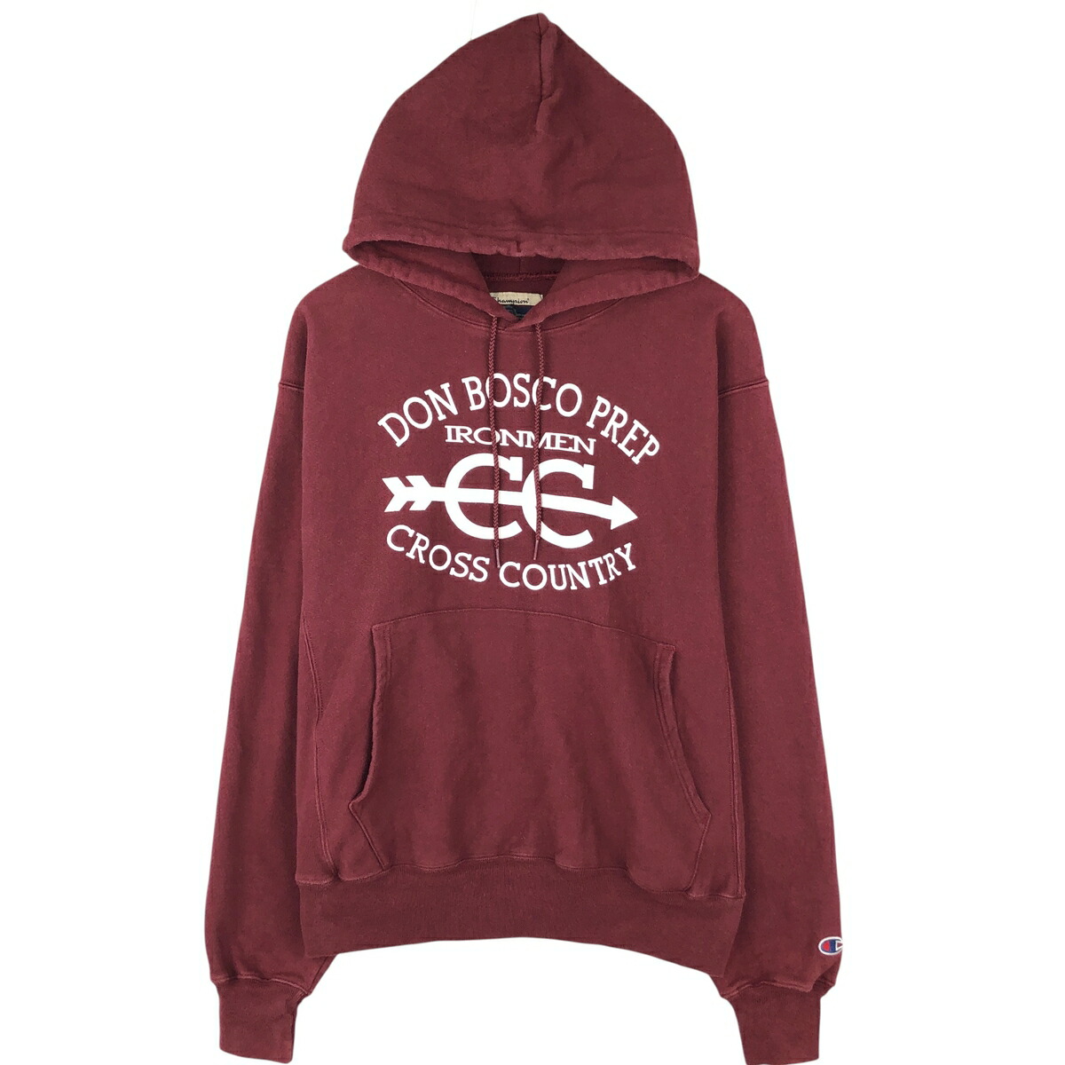 古着 00'S チャンピオン Champion PREMIUM REVERSE WEAVE プレミアムリバースウィーブ カレッジ スウェットプルオーバーパーカー メンズM相当 /eaa606085 【中古】 【260112】 レッド系 春夏秋冬