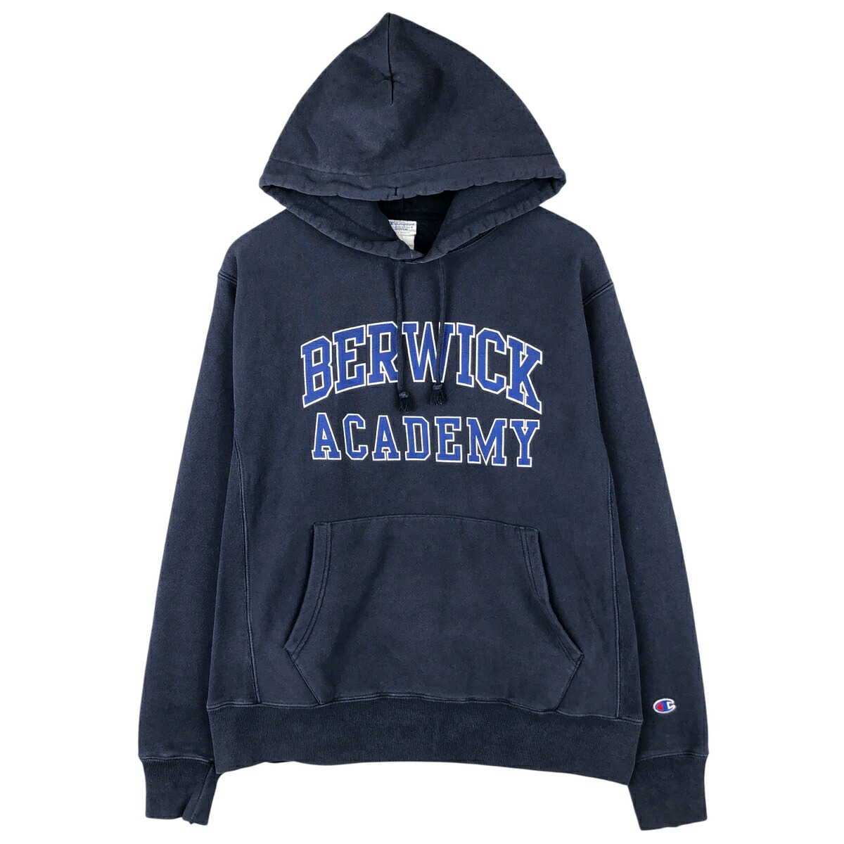 古着 チャンピオン Champion REVERSE WEAVE リバースウィーブ カレッジ スウェットプルオーバーパーカー メンズM相当 /eaa606136 【中古】 【260114】 ネイビー系 春夏秋冬