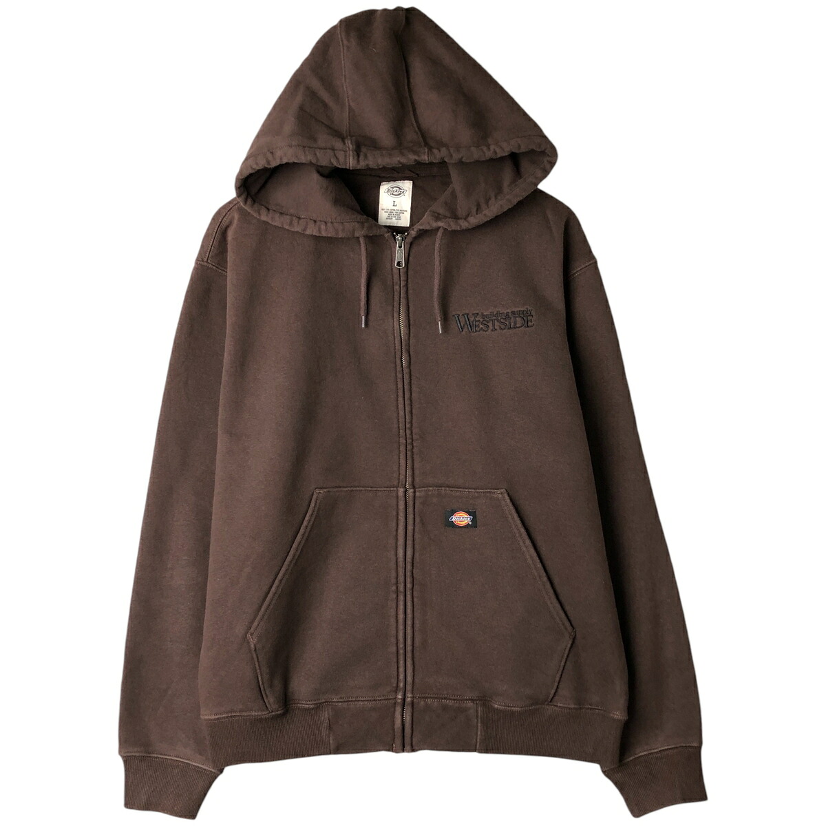 古着 ディッキーズ Dickies スウェットフルジップパーカー メンズL相当 /eaa606166 【中古】 【260112】 ブラウン系 春夏秋冬