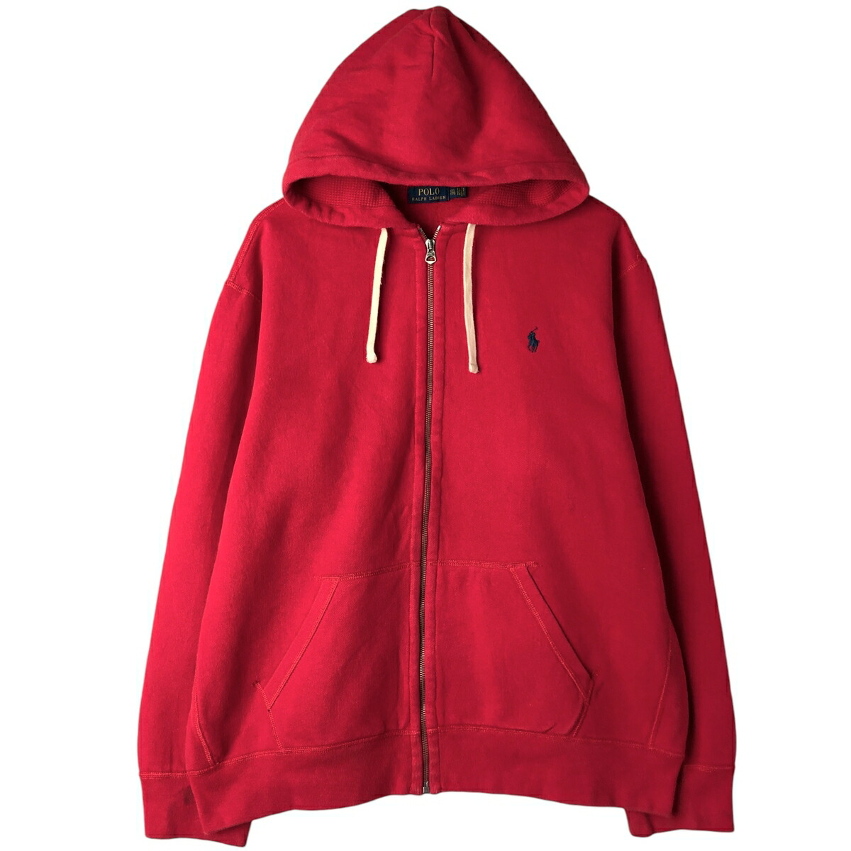 古着 ラルフローレン Ralph Lauren POLO RALPH LAUREN スウェットフルジップパーカー メンズXXL相当 /eaa606172 【中古】 【260112】 レッド系 春夏秋冬
