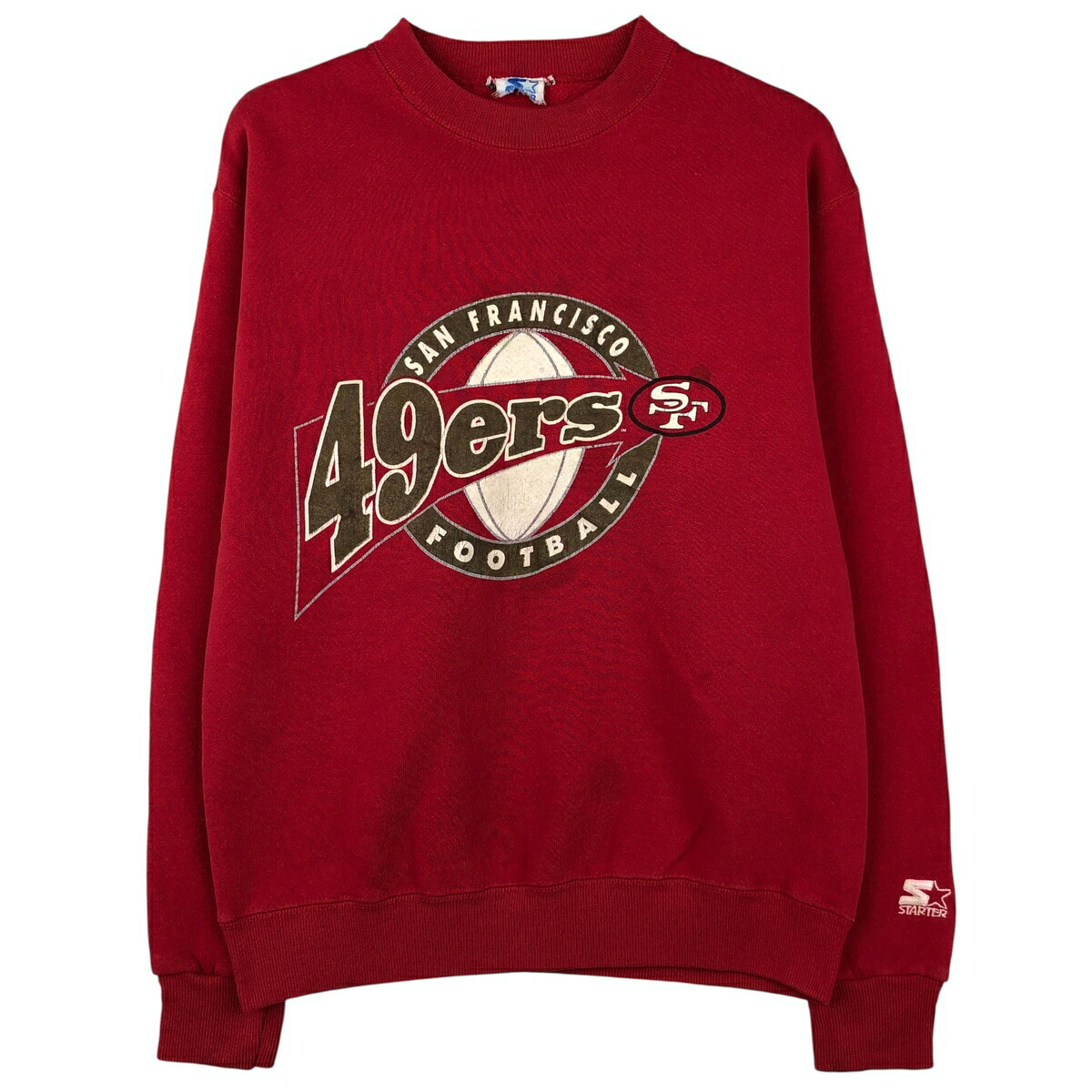 古着 90'S NFL SAN FRANCISCO 49ERS サンフランシスコ フォーティーナイナーズ プリントスウェットシャツ トレーナー メンズL相当 ヴィンテージ /eaa606273 【中古】 【260111】 【NH-2508】