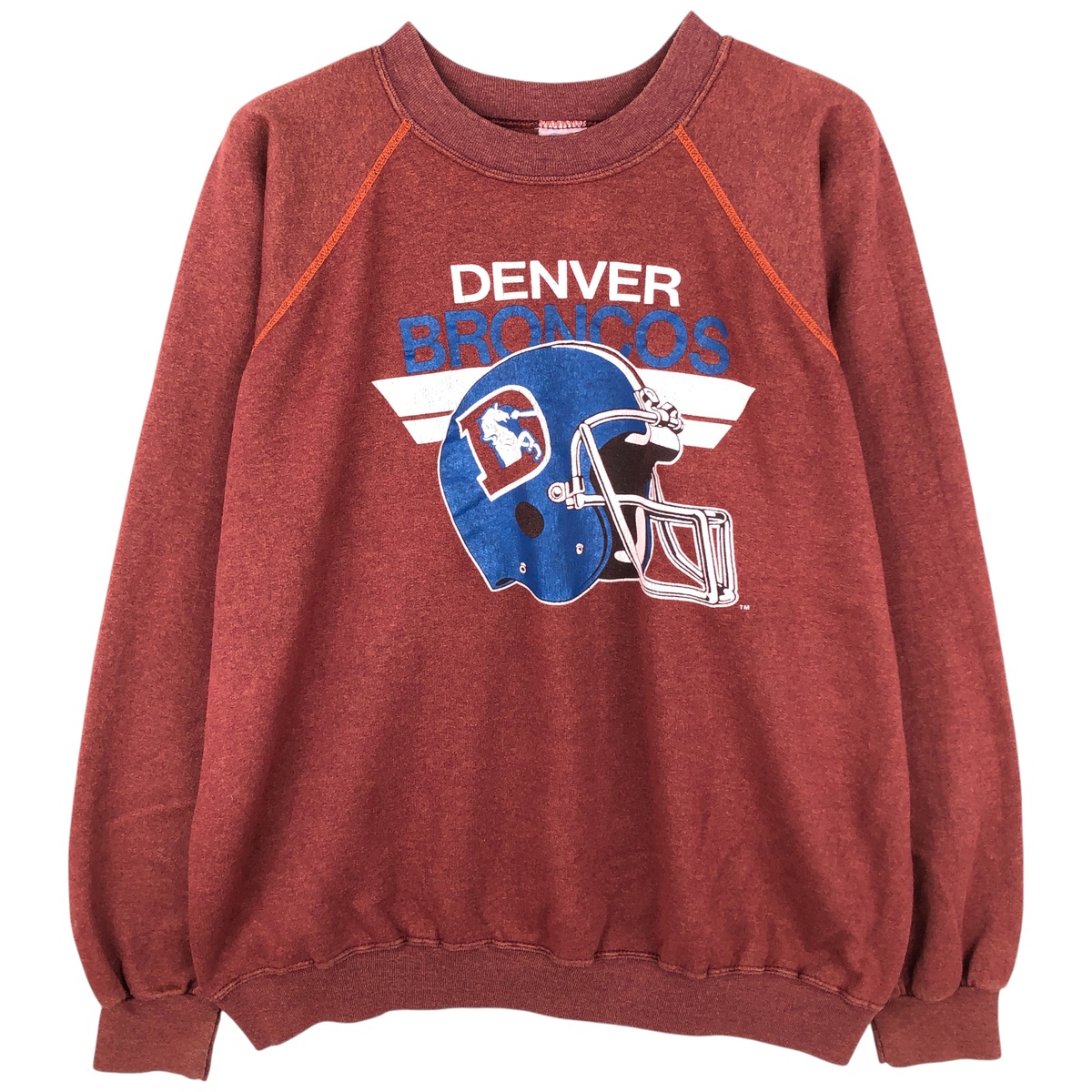 古着 90'S TRENCH NFL DENVER BRONCOS デンバーブロンコス プリントスウェットシャツ トレーナー USA製 メンズXL相当 ヴィンテージ /eaa606344 【中古】 【260111】 【NH-2508】