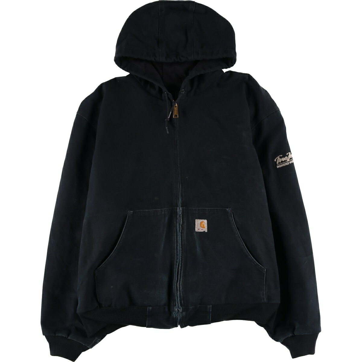 古着 カーハート Carhartt アクティブジャケット HELMETS TO HARDHATS ダックフルジップパーカー USA製 メンズXXL相当 /eaa606472 【中古】 【260111】