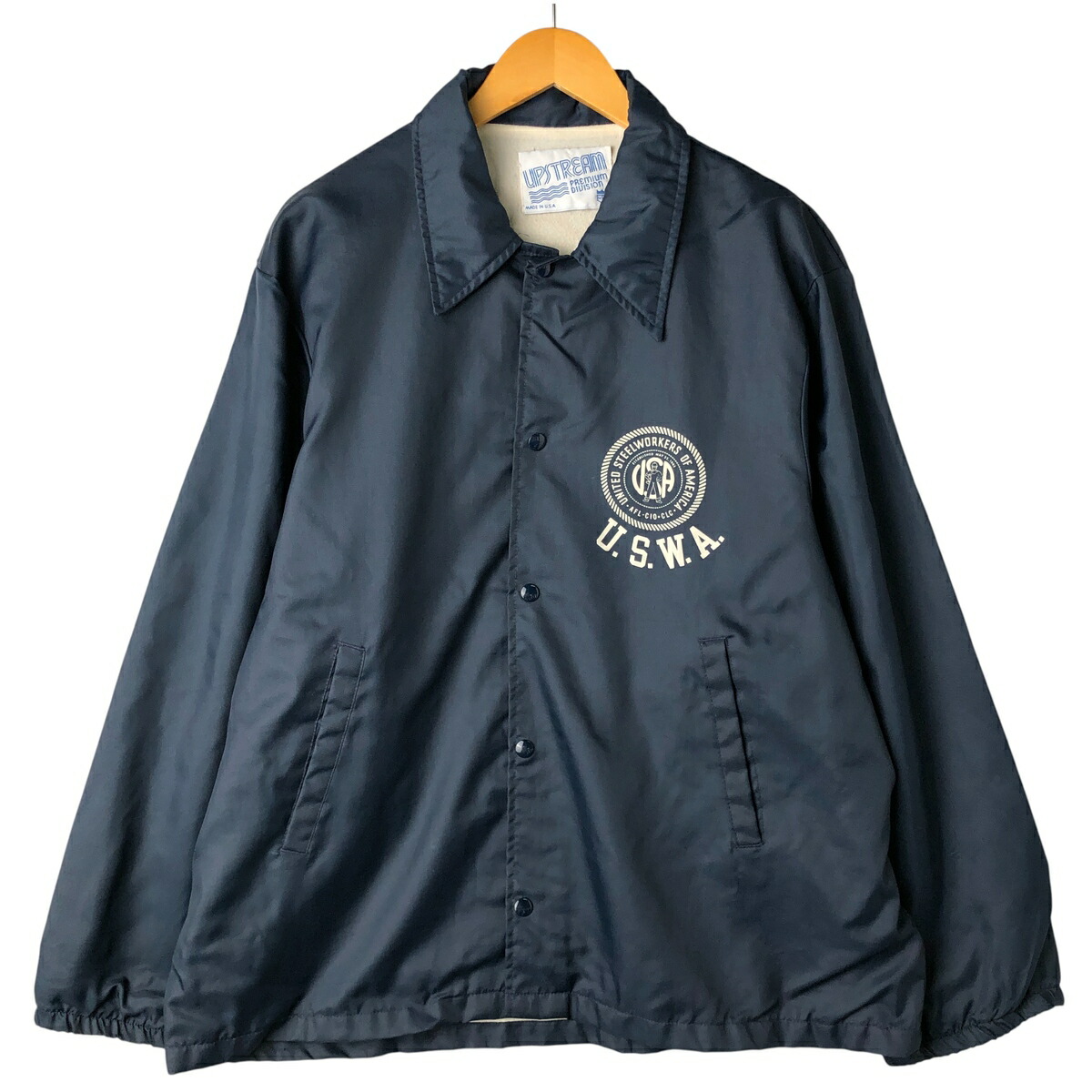 超希少！ヴィンテージMack trucksコーチジャケット 表記XL USA製 カナダ製Avon sportswearマックトラックMACKTRUCKナイロンコーチ