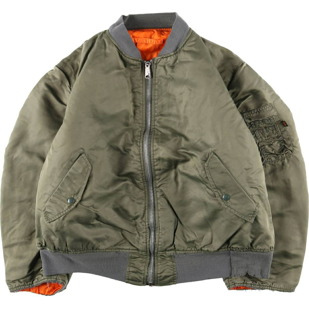 楽天市場】80s 90s USA製 ALPHA INDUSTRIES 社製 MA-1 フライト