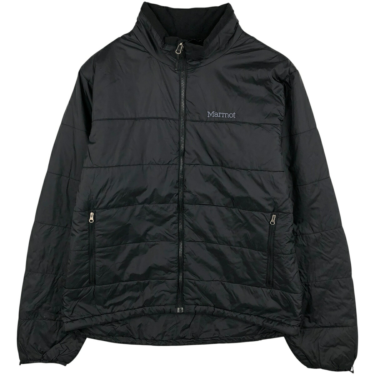 古着 マーモット Marmot リップストップ 中綿ジャケット パファージャケット メンズL相当 /eaa606649 【中古】 【260112】 【NH-2508】 ブラック系 春秋冬