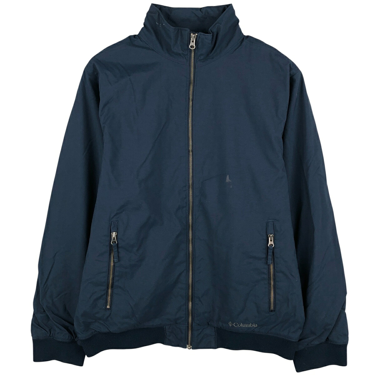 古着 00'S コロンビア Columbia ナイロンブルゾン メンズM相当 /eaa606653 【中古】 【260112】 【NH-2508】 ネイビー系 春秋冬