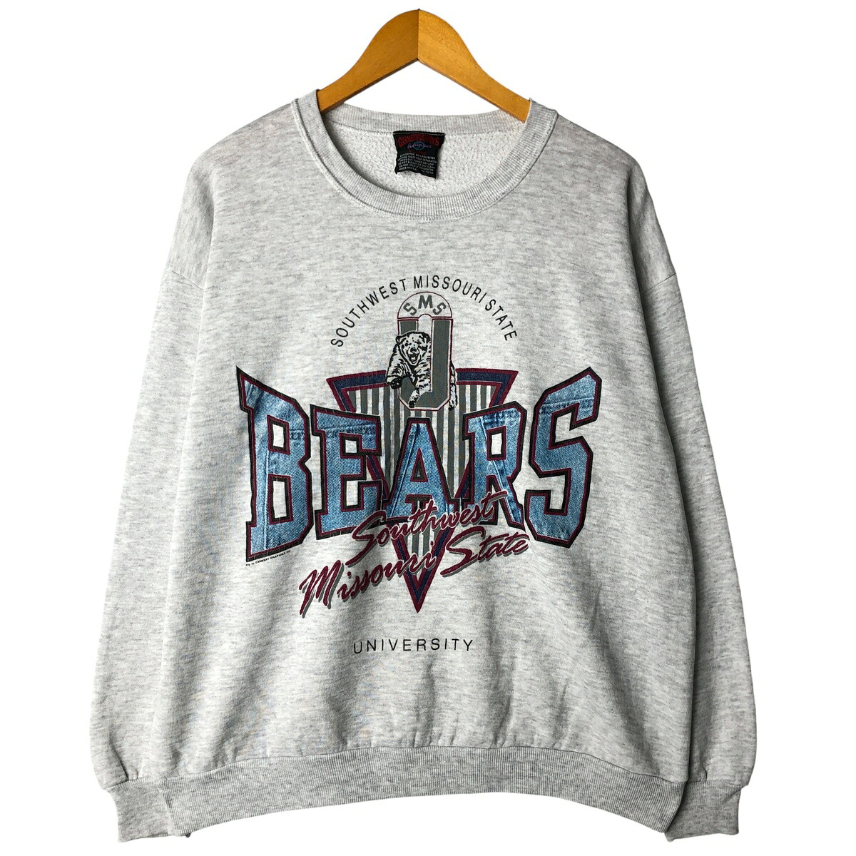 古着 90'S GARMENT GRAPHICS カレッジスウェットシャツ トレーナー USA製 メンズXL相当 ヴィンテージ /eaa606713 【中古】 【260110】 グレー系 春夏秋冬