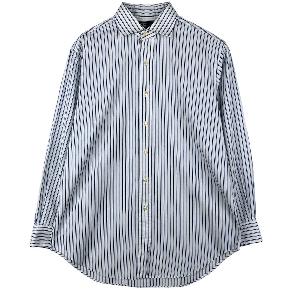 古着 ラルフローレン Ralph Lauren POLO by Ralph Lauren REGENT CLASSIC FIT 長袖 ストライプシャツ メンズL相当 /eaa606753 【中古】 【260110】 【NH-2508】 ホワイト系 春夏秋冬