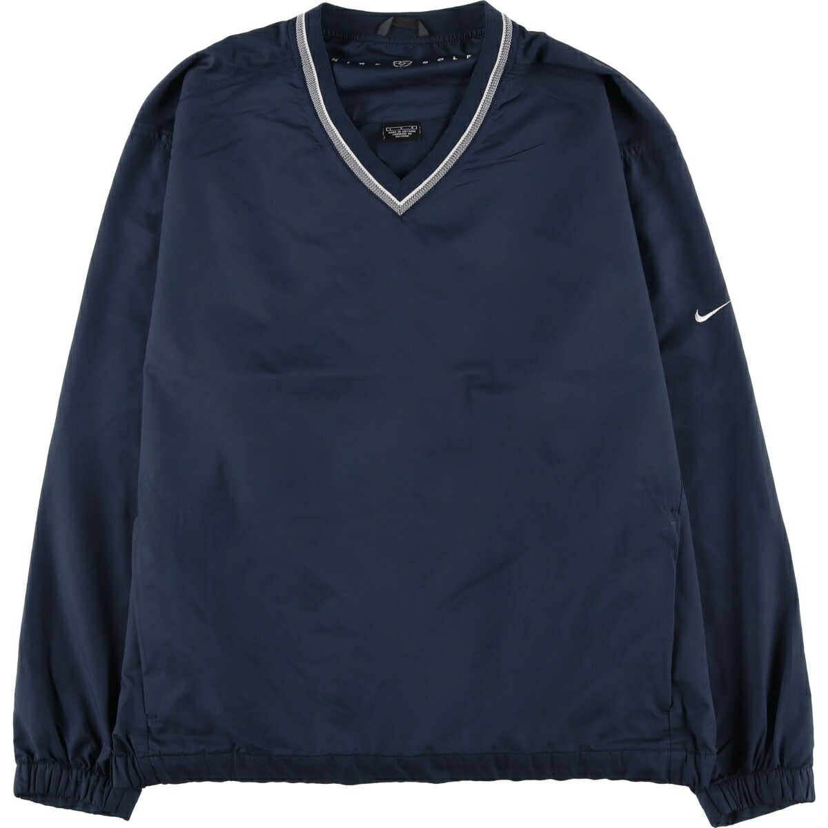 楽天市場】G□ナイキ/NIKE GOLF Vネックニットセーター【M】黒灰/men's