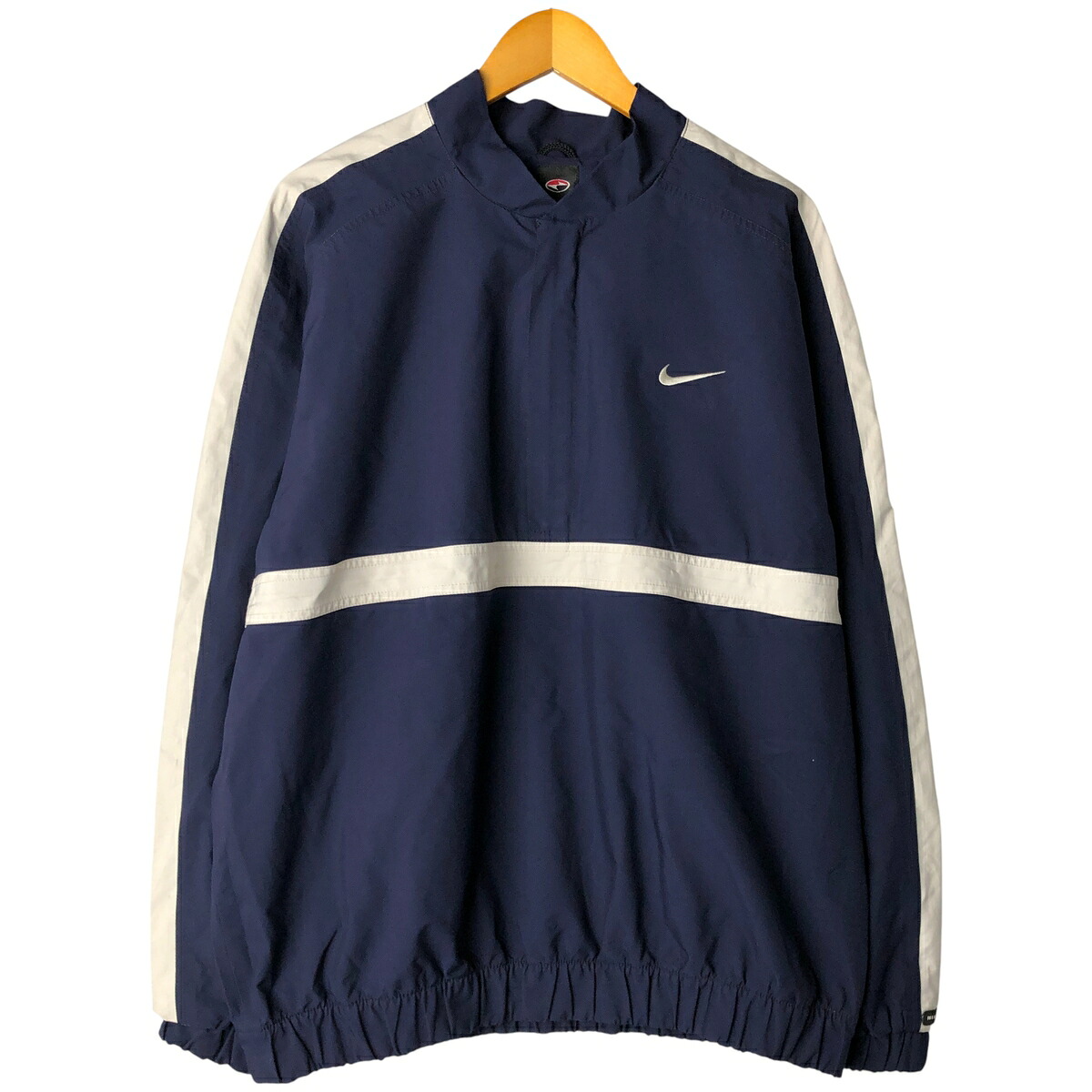 古着 ナイキ NIKE ハーフジップ ウインドブレーカー メンズXL相当 /eaa606927 【中古】 【260111】 ネイビー系 春秋冬