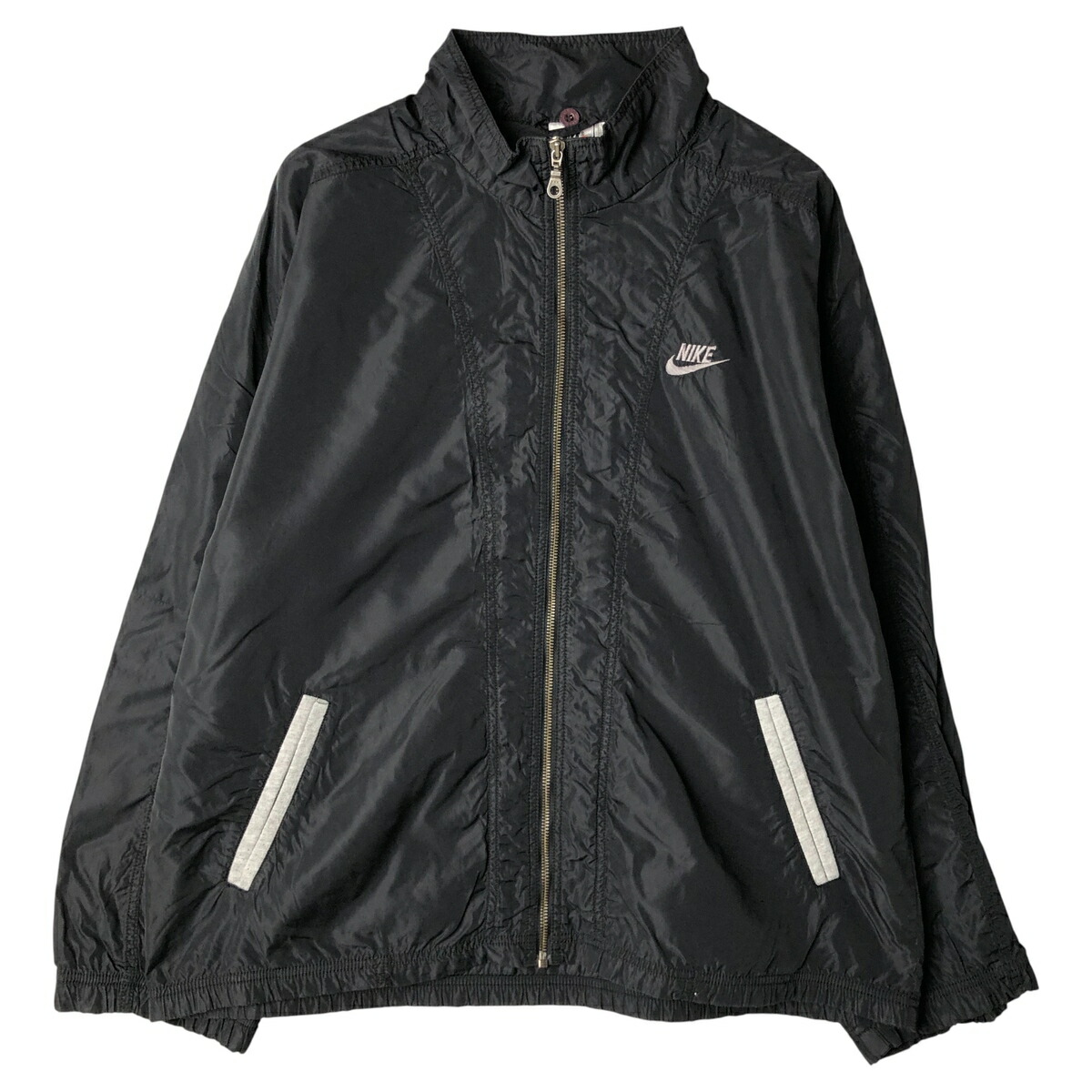 古着 90'S ナイキ NIKE ナイロンジャケット メンズM相当 ヴィンテージ /eaa606929 【中古】 【260111】 【NH-2508】 ブラック系 春秋冬