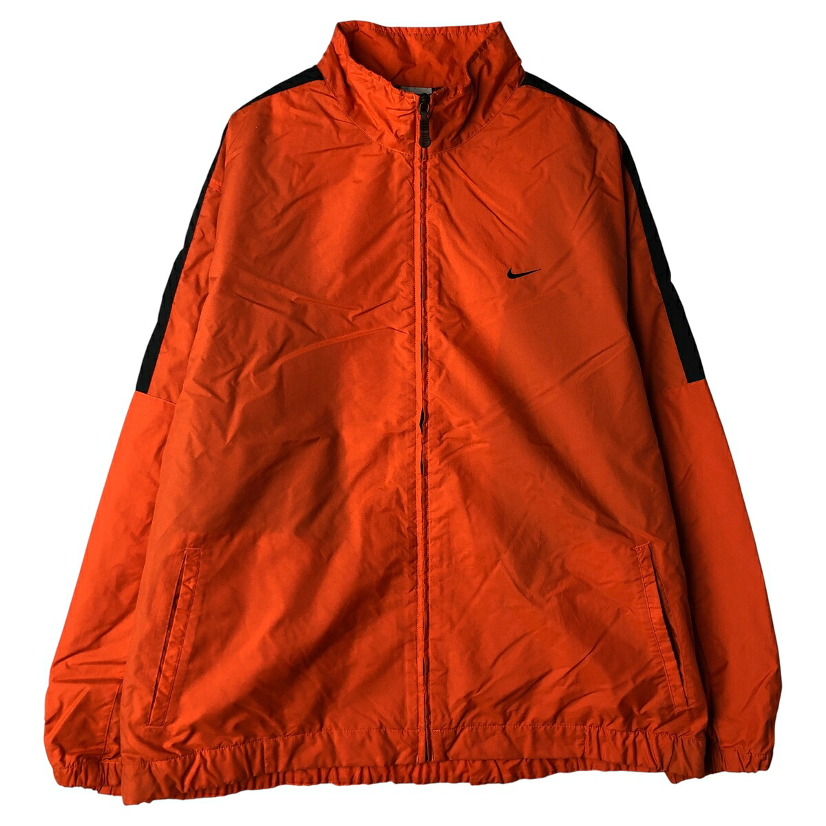 古着 00'S ナイキ NIKE ナイロンジャケット メンズXL相当 /eaa606934 【中古】 【260112】 【NH-2508】 オレンジ系 春秋冬