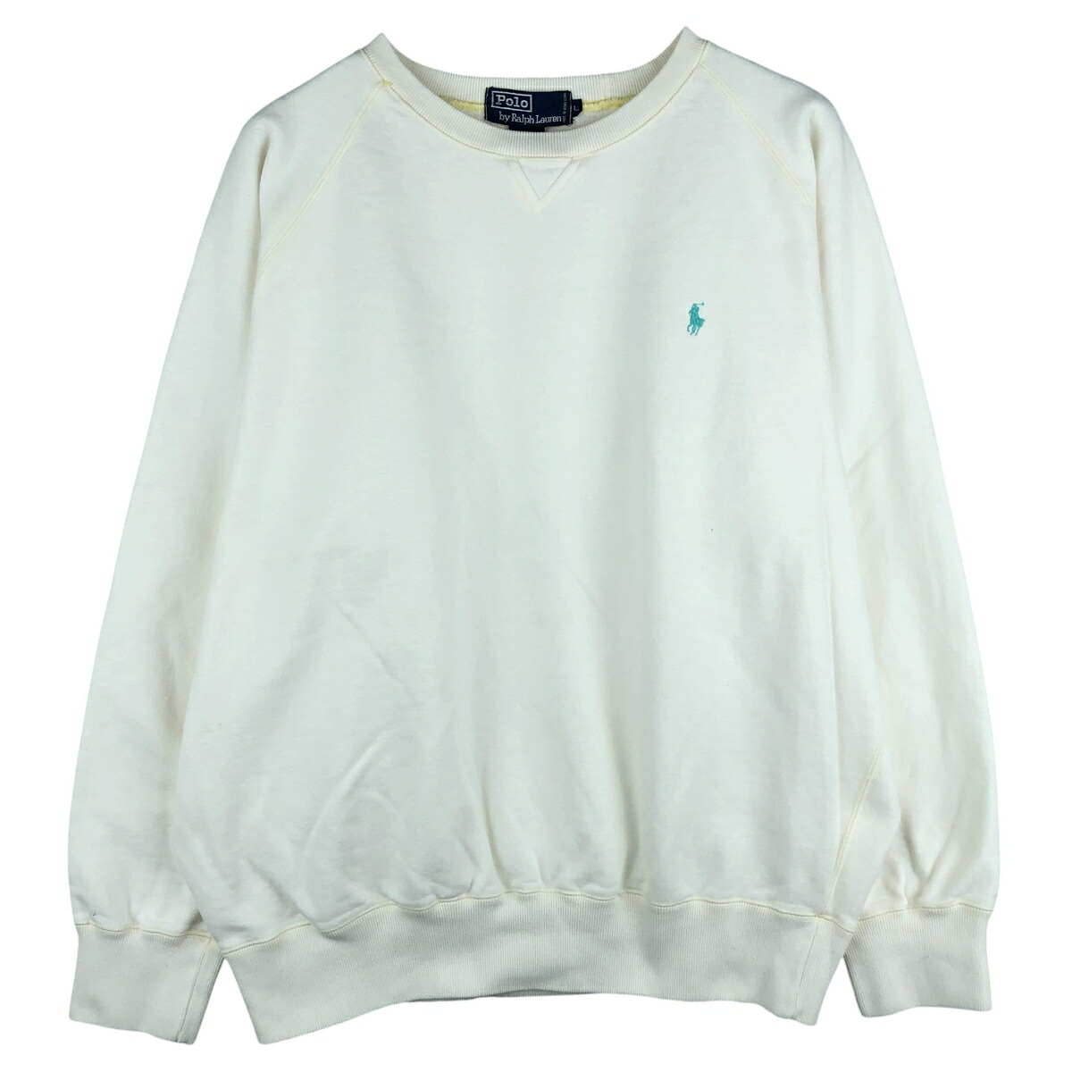 古着 ラルフローレン Ralph Lauren POLO by Ralph Lauren ワンポイントロゴスウェットシャツ トレーナー メンズL相当 /eaa606986 【中古】 【260129】 【NH-2508】 ホワイト系 春夏秋冬