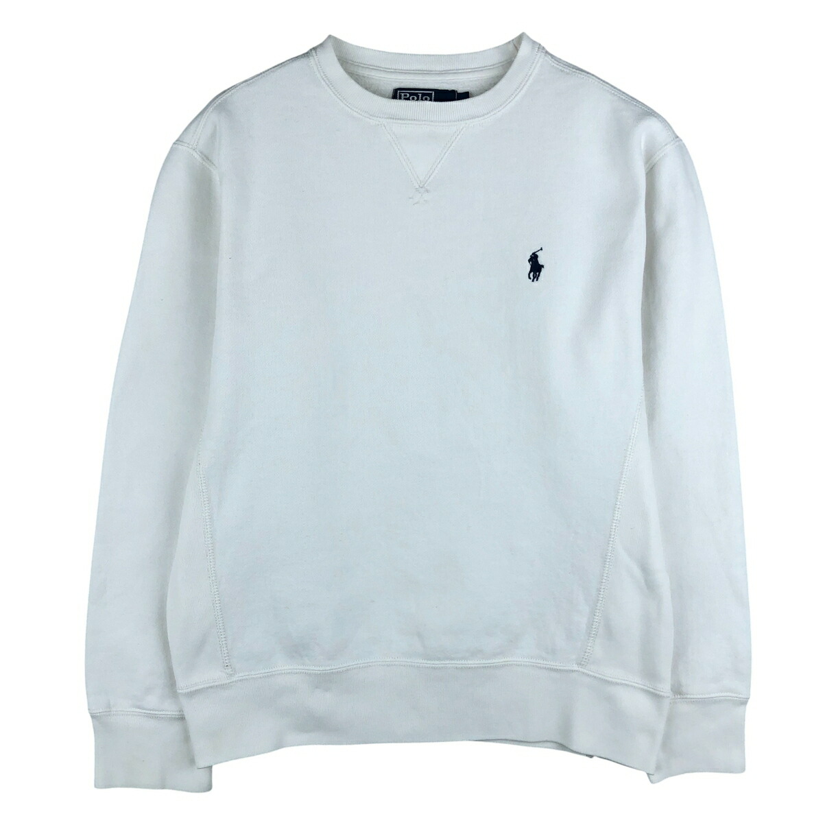古着 ラルフローレン Ralph Lauren POLO by Ralph Lauren ワンポイントロゴスウェットシャツ トレーナー メンズS相当 /eaa606989 【中古】 【260129】 【NH-2508】 ホワイト系 春夏秋冬