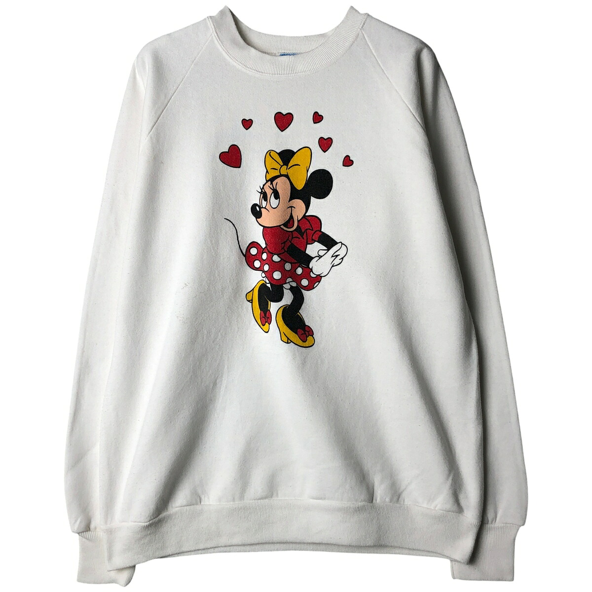 古着 80'S DISNEY CHARACTER FASHIONS MINNIE MOUSE ミニーマウス キャラクタースウェットシャツ トレーナー USA製 メンズL相当 ヴィンテージ /eaa607116 【中古】 【260111】 【NH-2508】 【SS2606_10】｜古着屋JAM 8,745円