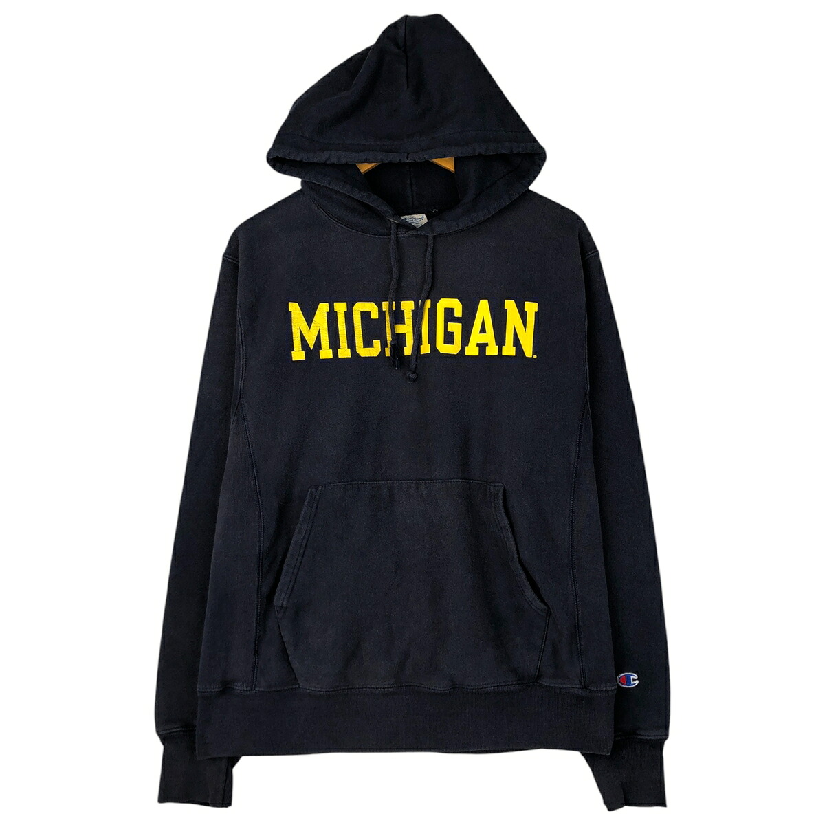 古着 チャンピオン Champion REVERSE WEAVE リバースウィーブ MICHIGAN ミシガン大学 カレッジ スウェットプルオーバーパーカー メンズM相当 /eaa607321 【中古】 【260116】 ネイビー系 春夏秋冬 6,437円