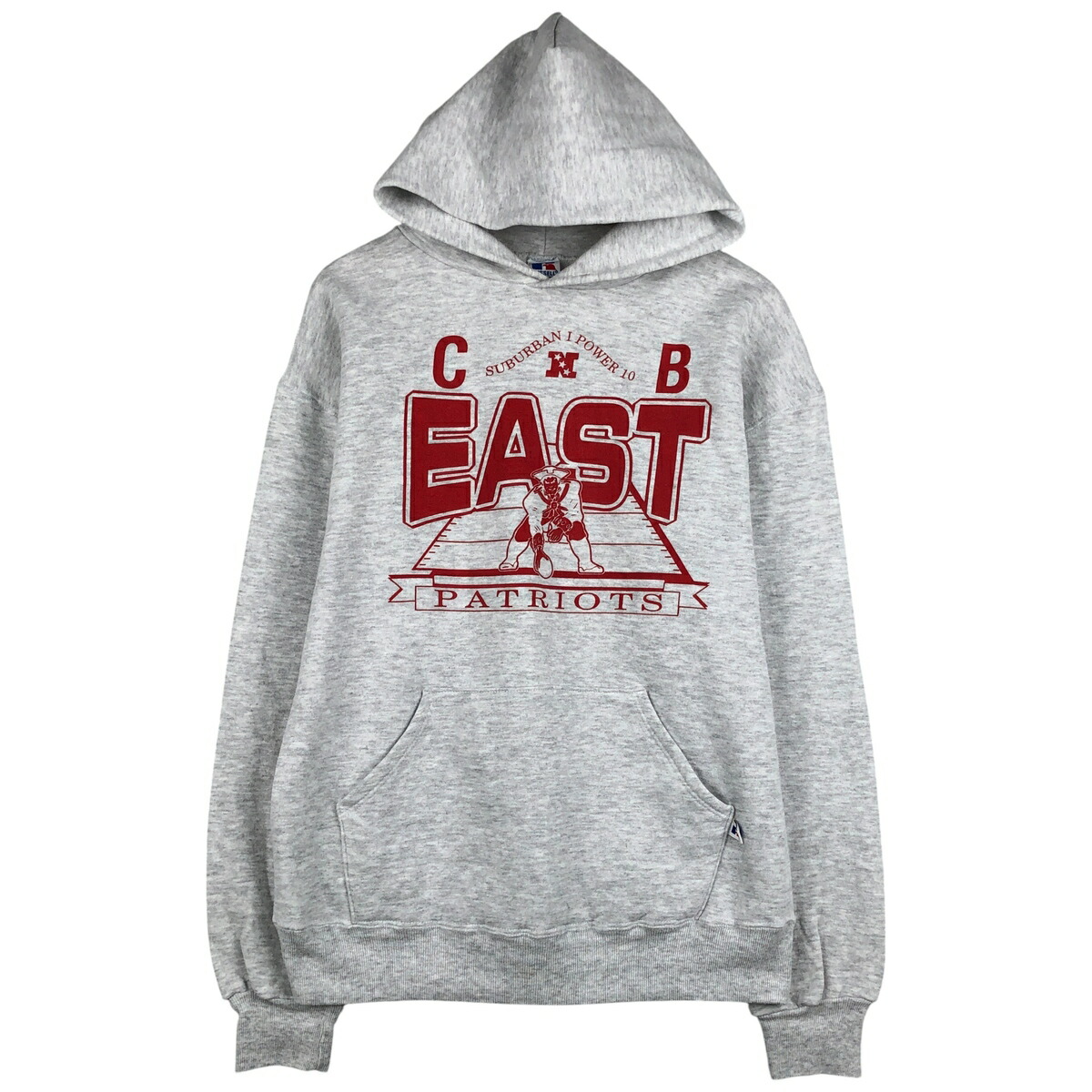 古着 90'S ラッセル Russell ATHLETIC カレッジ スウェットプルオーバーパーカー USA製 メンズL相当 ヴィンテージ /eaa607352 【中古】 【260116】 ホワイト系 春夏秋冬