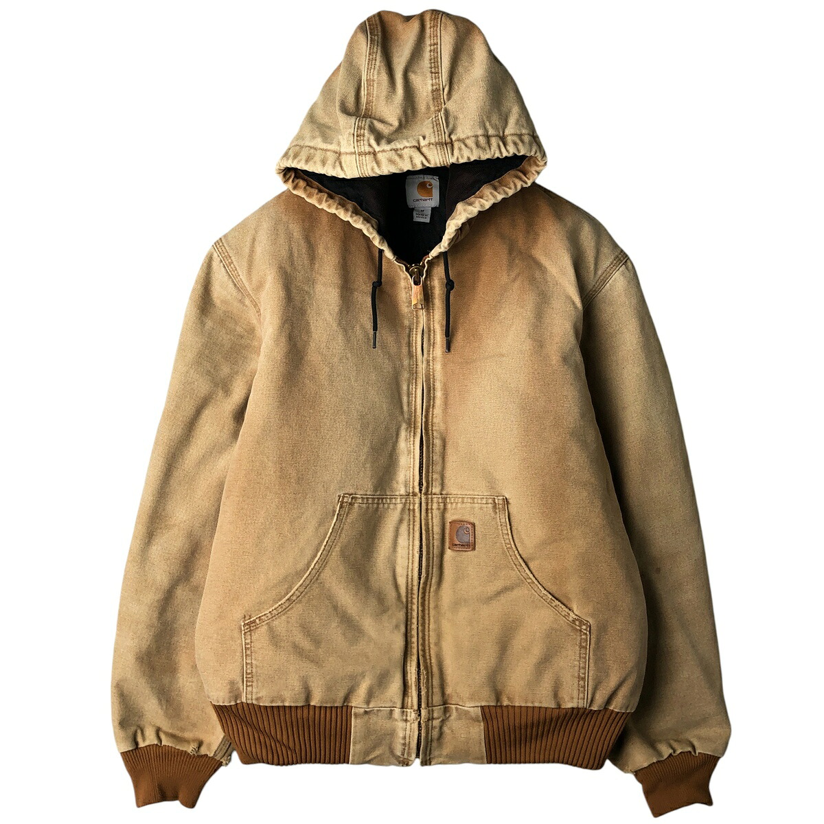 古着 カーハート Carhartt アクティブジャケット 中綿入り ダックフルジップパーカー メンズM相当 /eaa607722 【中古】 【260115】 ベージュ系 春秋冬