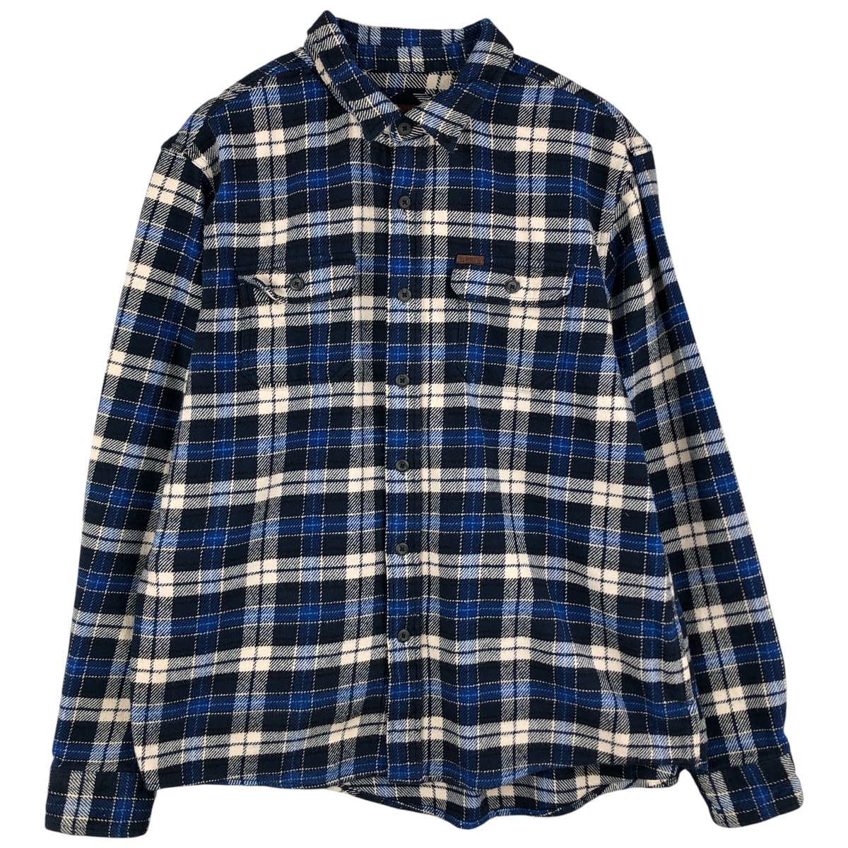 古着 オービス ORVIS 長袖 ヘビーネルチェックシャツ メンズXL相当 /eaa607792 【中古】 【260130】 【NH-2508】 ネイビー系 春夏秋冬