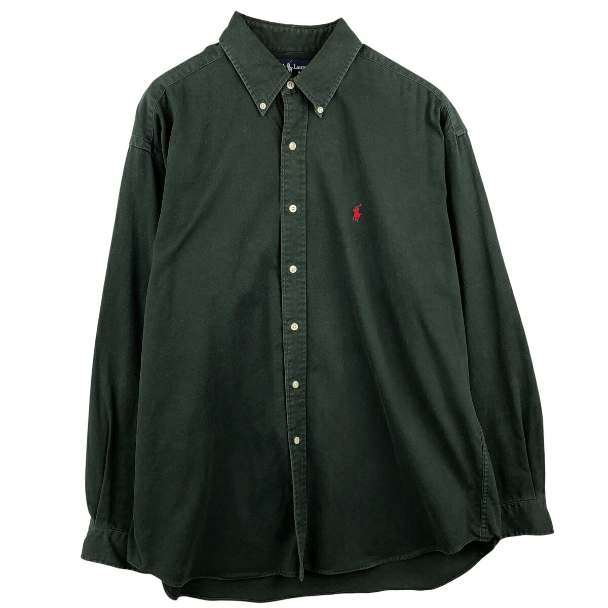 古着 ラルフローレン Ralph Lauren BLAIRE 長袖 ボタンダウンシャツ メンズXL相当 /eaa608028 【中古】 【260201】 【NH-2508】 グリーン系 春夏秋冬