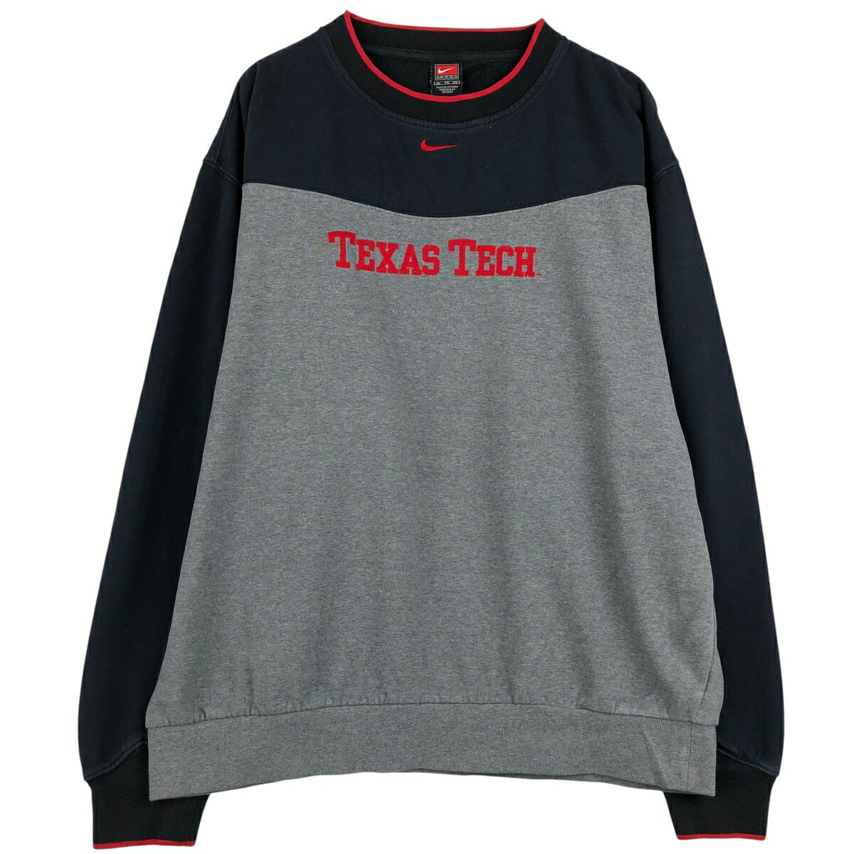 古着 ~00'S ナイキ NIKE TEAM ツートン ロゴスウェットシャツ トレーナー メンズXL相当 /eaa608073 【中古】 【260123】 【NH-2508】 ネイビー系 春夏秋冬
