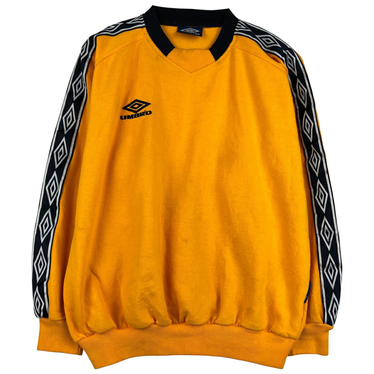 古着 アンブロ UMBRO ロゴスウェットシャツ トレーナー メンズS相当 /eaa608090 【中古】 【260123】 【NH-2508】 イエロー系 春夏秋冬