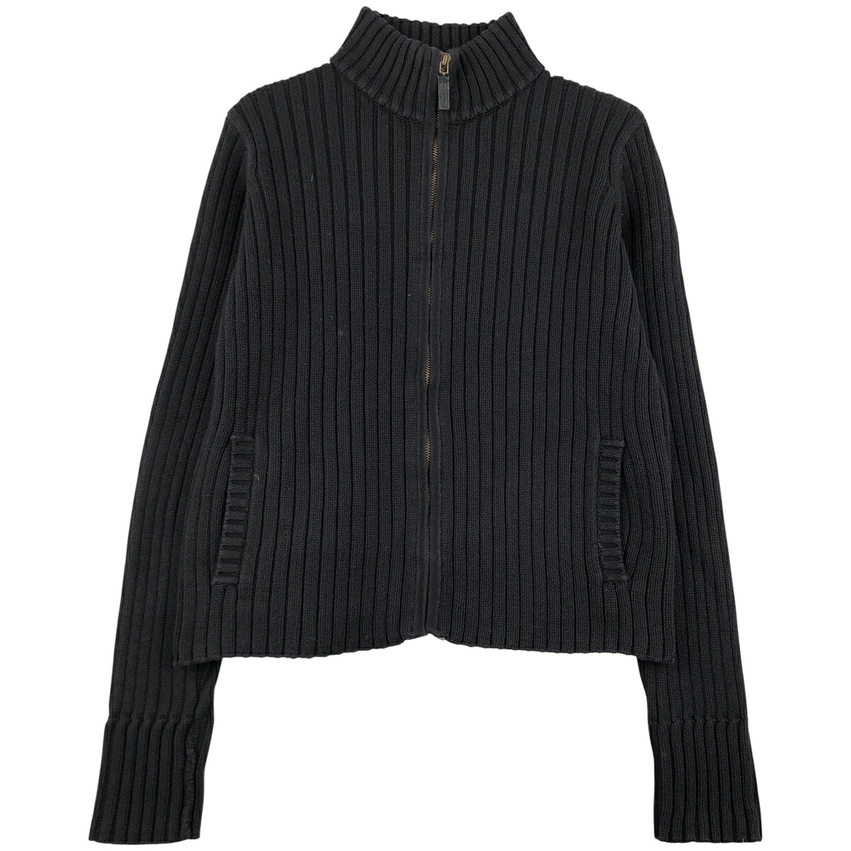 古着 ラルフローレン Ralph Lauren LAUREN ローレン リブ編み ドライバーズニットセーター レディースM相当 /eaa608105 【中古】 【260209】 【NH-2508】 【ADEL/アデル】 ブラック系 秋冬