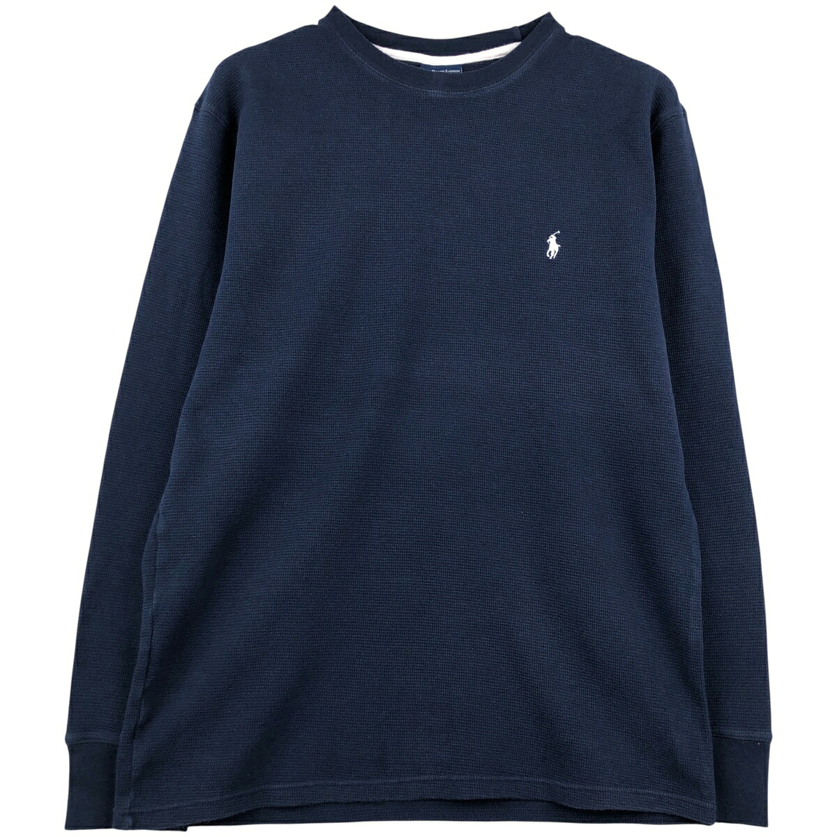 古着 ラルフローレン Ralph Lauren POLO RALPH LAUREN SLEEPWEAR サーマルロンT ワッフル メンズL相当 /eaa608512 【中古】 【260204】 【NH-2508】 ネイビー系 春夏秋