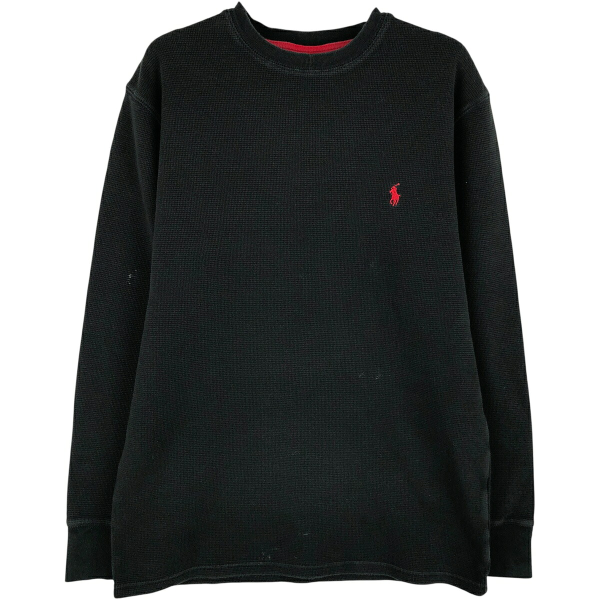 古着 ラルフローレン Ralph Lauren POLO RALPH LAUREN SLEEPWEAR サーマルロンT ワッフル メンズM相当 /eaa608634 【中古】 【260124】 【NH-2508】 ブラック系 春夏秋