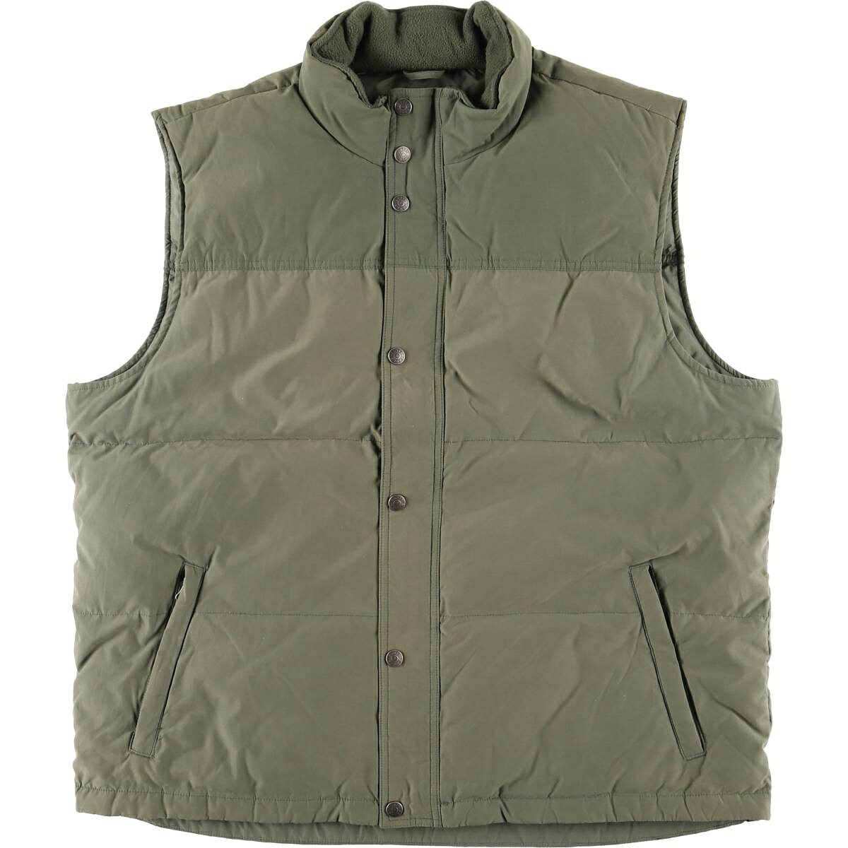 古着 00'S エディーバウアー Eddie Bauer グースダウンベスト メンズL相当 /eaa608739 【中古】 【260129】 カーキ系 春秋冬
