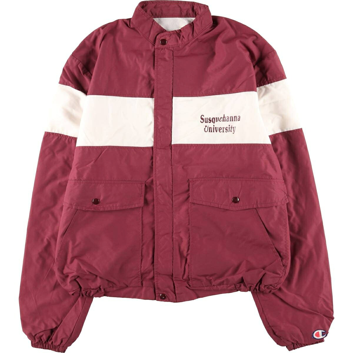 古着 90'S チャンピオン Champion ウインドブレーカー USA製 メンズXL相当 ヴィンテージ /eaa608977 【中古】 【260122】 レッド系 春秋冬