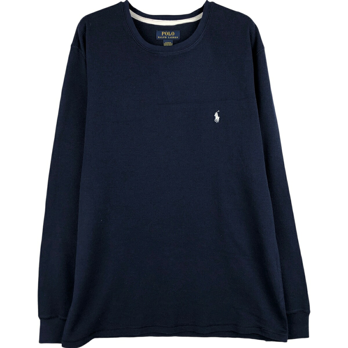 古着 ラルフローレン Ralph Lauren POLO RALPH LAUREN SLEEPWEAR サーマルロングTシャツ メンズXL相当 /eaa609054 【中古】 【260123】 【NH-2508】 ネイビー系 春夏秋