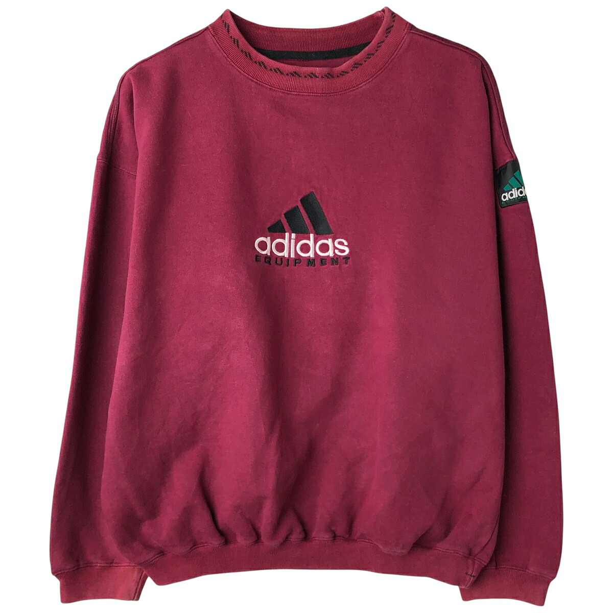 古着 90~00'S アディダス adidas EQUIPMENT エキップメント ロゴスウェットシャツ トレーナー メンズM相当 /eaa609119 【中古】 【260123】 【NH-2508】 レッド系 春夏秋冬